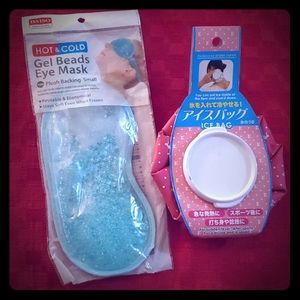 Gel Beads Eye Mask/Ice Bag Bundle